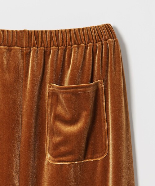 Steven Alan スティーブアラン ベロア ロング スカート ブラック セール】＜Steven Alan＞ベロア ロング スカート（スカート）｜Steven