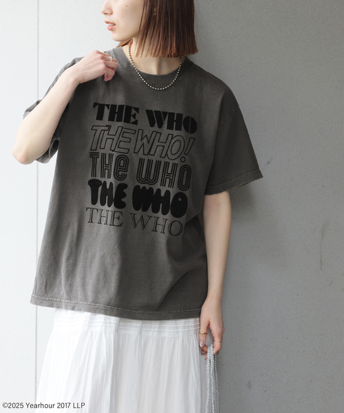 GOOD ROCK SPEED(グッドロックスピード)の「別注【GOOD ROCK SPEED】フロッキーT(Tシャツ/カットソー・レディース・ブラウン/チャコールグレー/ベージュ/ネイビー・FREE)」の2枚目の写真