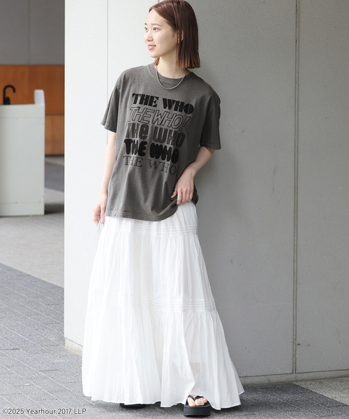 GOOD ROCK SPEED(グッドロックスピード)の「別注【GOOD ROCK SPEED】フロッキーT(Tシャツ/カットソー・レディース・ブラウン/チャコールグレー/ベージュ/ネイビー・FREE)」の18枚目の写真