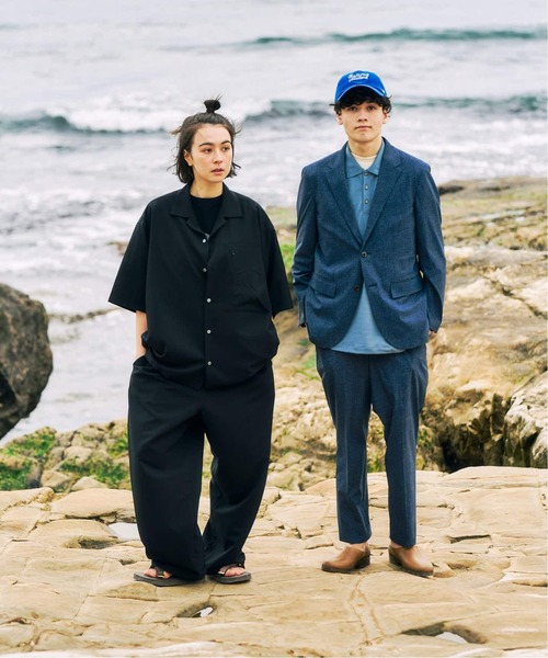 417 EDIFICE（フォーワンセブンエディフィス）の「追加 "WEB限定" オーバーサイズシャツ＆ワイドスラックス サイクルセットアップ（シャツ/ブラウス・メンズ・ブラック/ネイビー・X-LARGE/LARGE/MEDIUM）」の11枚目の写真