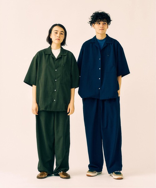 417 EDIFICE（フォーワンセブンエディフィス）の「追加 "WEB限定" オーバーサイズシャツ＆ワイドスラックス サイクルセットアップ（シャツ/ブラウス・メンズ・ブラック/ネイビー・X-LARGE/LARGE/MEDIUM）」の12枚目の写真