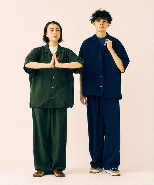 417 EDIFICE（フォーワンセブンエディフィス）の「追加 "WEB限定" オーバーサイズシャツ＆ワイドスラックス サイクルセットアップ（シャツ/ブラウス・メンズ・ブラック/ネイビー・X-LARGE/LARGE/MEDIUM）」の13枚目の写真