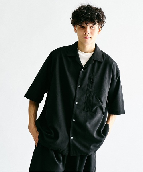 417 EDIFICE（フォーワンセブンエディフィス）の「追加 "WEB限定" オーバーサイズシャツ＆ワイドスラックス サイクルセットアップ（シャツ/ブラウス・メンズ・ブラック/ネイビー・X-LARGE/LARGE/MEDIUM）」の16枚目の写真