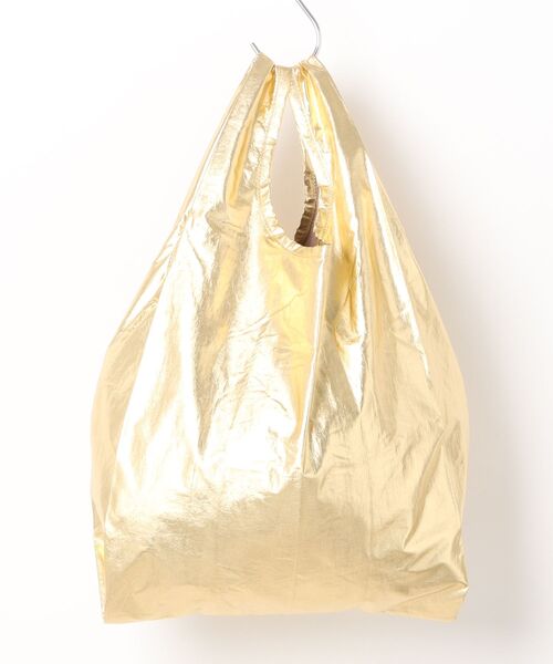 BAGGU（バグー）の「BABY BAGGU メタリック（エコバッグ/サブバッグ・レディース・ゴールド/ホワイト系/ピンク系/シルバー・FREE）」の4枚目の写真