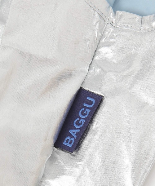 BAGGU（バグー）の「BABY BAGGU メタリック（エコバッグ/サブバッグ・レディース・ゴールド/ホワイト系/ピンク系/シルバー・FREE）」の7枚目の写真