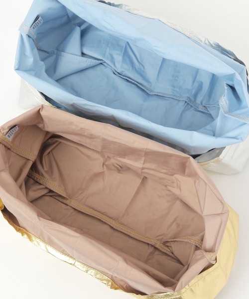 BAGGU（バグー）の「BABY BAGGU メタリック（エコバッグ/サブバッグ・レディース・ゴールド/ホワイト系/ピンク系/シルバー・FREE）」の8枚目の写真