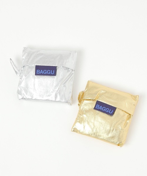 BAGGU（バグー）の「BABY BAGGU メタリック（エコバッグ/サブバッグ・レディース・ゴールド/ホワイト系/ピンク系/シルバー・FREE）」の9枚目の写真