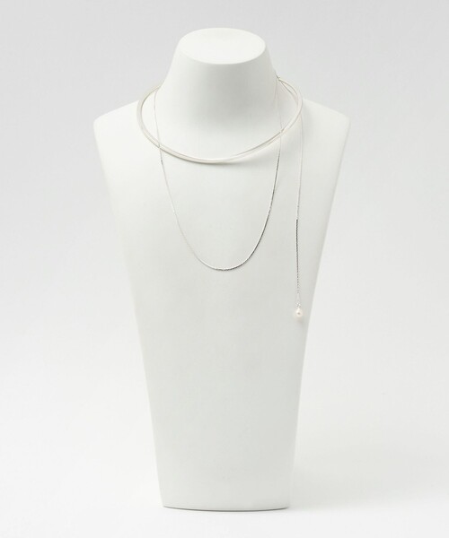 loni(ロニ)の「<loni>Bud multiway pearl チョーカー(ネックレス・レディース・シルバー・FREE)」の4枚目の写真