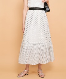 QUEENS COURT | シフォンドットティアードスカート≪手洗い可能≫(スカート)