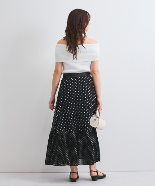 QUEENS COURT(クイーンズコート)の「シフォンドットティアードスカート≪手洗い可能≫(スカート・レディース・ブラック系その他/ホワイト系その他・M)」の20枚目の写真