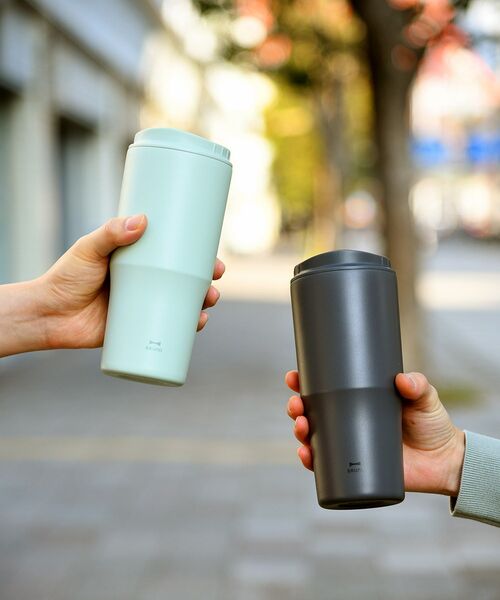 BRUNO（ブルーノ）の「2WAYストロータンブラー L（グラス/マグカップ/タンブラー・レディース・グリーン/パープル/チャコールグレー・ﾌﾘ-）」の4枚目の写真