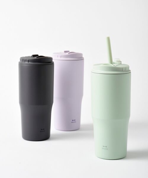 BRUNO（ブルーノ）の「2WAYストロータンブラー L（グラス/マグカップ/タンブラー・レディース・グリーン/パープル/チャコールグレー・ﾌﾘ-）」の5枚目の写真