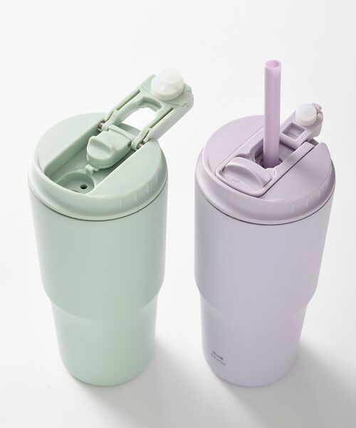 BRUNO（ブルーノ）の「2WAYストロータンブラー L（グラス/マグカップ/タンブラー・レディース・グリーン/パープル/チャコールグレー・ﾌﾘ-）」の6枚目の写真