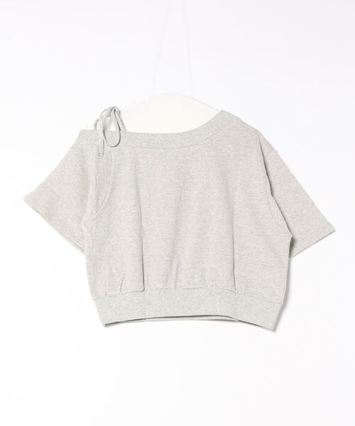 archives(アルシーヴ)の「肩リボンワンショルスウェット(Tシャツ/カットソー・レディース・オフホワイト/グレー/ピンク/ネイビー・MEDIUM)」の20枚目の写真