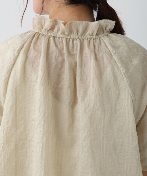 Elura（エルーラ）の「ドビーストライプブラウス/452428（シャツ/ブラウス・レディース・ライトイエロー/オフホワイト/ブラック・FREE）」の21枚目の写真