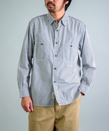 OMNIGOD（オムニゴッド）の「[ OMNIGOD mens / オムニゴッド ] ストライプセルヴィッジブロード ワークシャツⅢ（シャツ/ブラウス・メンズ）」