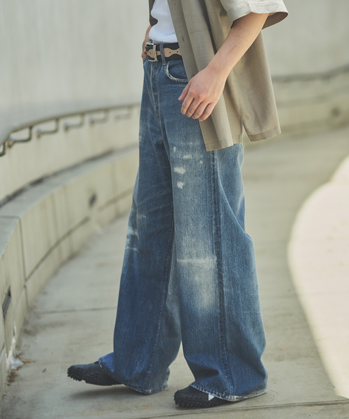 JOURNAL STANDARD（ジャーナルスタンダード）の「トランスファー デニム キャノン 5 ポケット パンツ（デニムパンツ・メンズ・ダークブルー/コバルトブルー・SMALL/MEDIUM/LARGE）」の5枚目の写真