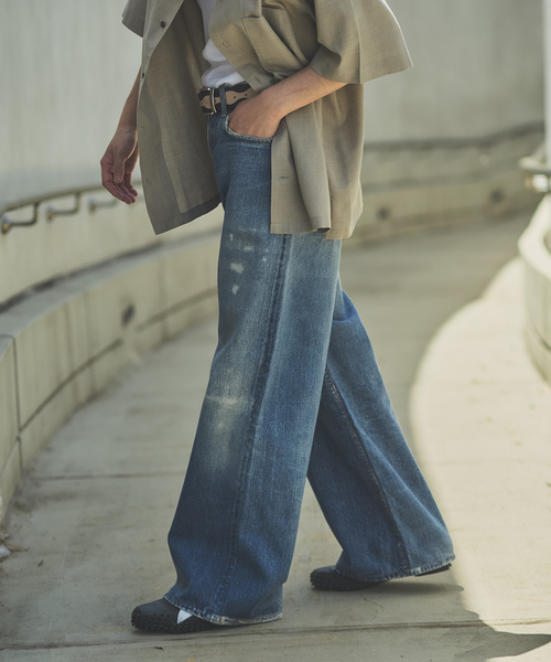 JOURNAL STANDARD（ジャーナルスタンダード）の「トランスファー デニム キャノン 5 ポケット パンツ（デニムパンツ・メンズ・ダークブルー/コバルトブルー・SMALL/MEDIUM/LARGE）」の7枚目の写真