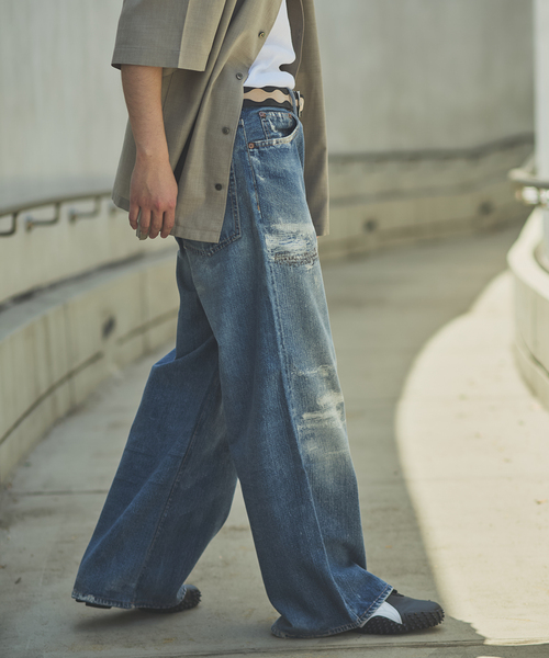 JOURNAL STANDARD（ジャーナルスタンダード）の「トランスファー デニム キャノン 5 ポケット パンツ（デニムパンツ・メンズ・ダークブルー/コバルトブルー・SMALL/MEDIUM/LARGE）」の8枚目の写真