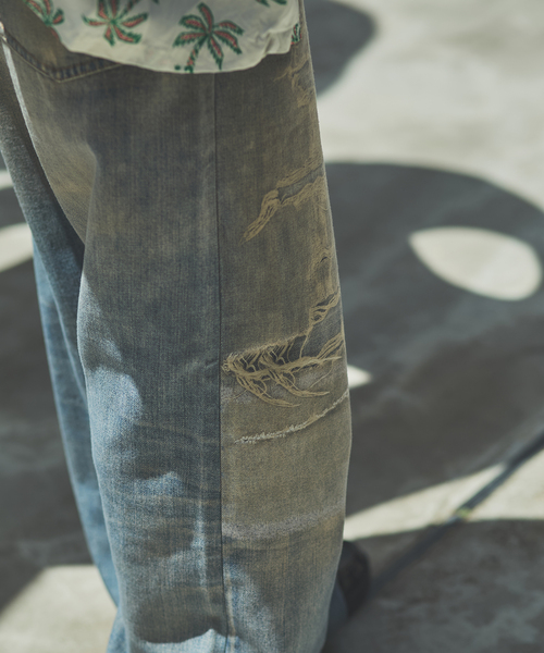 JOURNAL STANDARD（ジャーナルスタンダード）の「トランスファー デニム キャノン 5 ポケット パンツ（デニムパンツ・メンズ・ダークブルー/コバルトブルー・SMALL/MEDIUM/LARGE）」の22枚目の写真