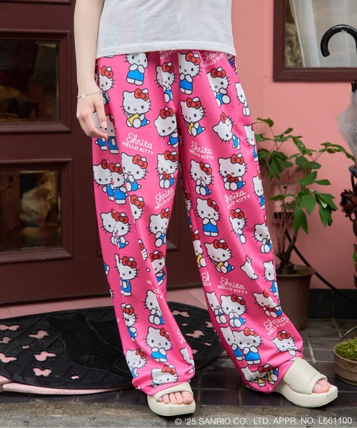 【HELLO KITTY】総柄ロングパンツ HELLO KITTY】総柄ロングパンツ（ロングパンツ）｜SNIDEL HOME