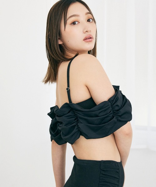 セール】《2025新作》【swimwear/体型カバー】ボリュームフレア