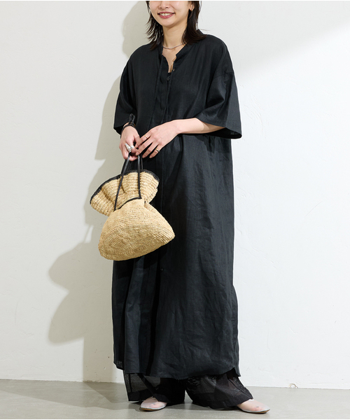 JOURNAL STANDARD(ジャーナルスタンダード)の「FRONT OPEN ワンピース(ワンピース・レディース・イエロー/ブラック/チョコ・FREE)」の11枚目の写真