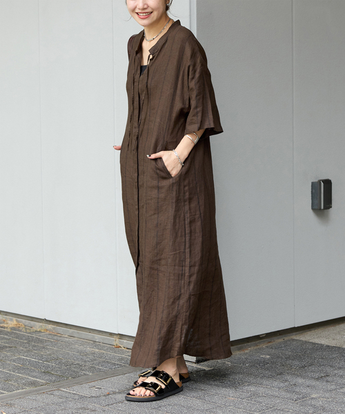 JOURNAL STANDARD(ジャーナルスタンダード)の「FRONT OPEN ワンピース(ワンピース・レディース・イエロー/ブラック/チョコ・FREE)」の16枚目の写真