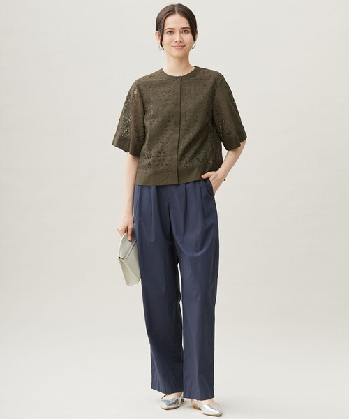 セール】フラワータイルレース ブラウス（シャツ/ブラウス）｜自由区