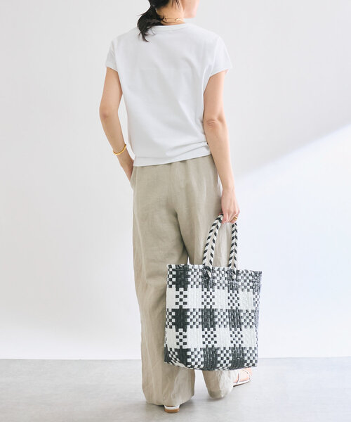 RIVE DROITE（リヴドロワ）の「【汗染み防止/ON・OFF兼用】ガードスウェットフレンチTee（Tシャツ/カットソー・レディース・グレー系その他/ピンク/オフホワイト・FREE）」の7枚目の写真