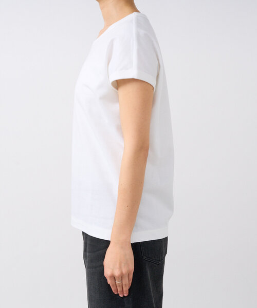 RIVE DROITE（リヴドロワ）の「【汗染み防止/ON・OFF兼用】ガードスウェットフレンチTee（Tシャツ/カットソー・レディース・グレー系その他/ピンク/オフホワイト・FREE）」の12枚目の写真