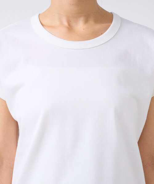 RIVE DROITE（リヴドロワ）の「【汗染み防止/ON・OFF兼用】ガードスウェットフレンチTee（Tシャツ/カットソー・レディース・グレー系その他/ピンク/オフホワイト・FREE）」の14枚目の写真