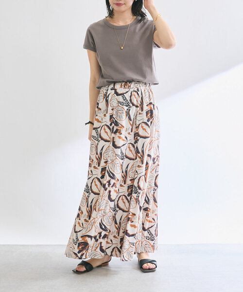 RIVE DROITE（リヴドロワ）の「【汗染み防止/ON・OFF兼用】ガードスウェットフレンチTee（Tシャツ/カットソー・レディース・グレー系その他/ピンク/オフホワイト・FREE）」の20枚目の写真