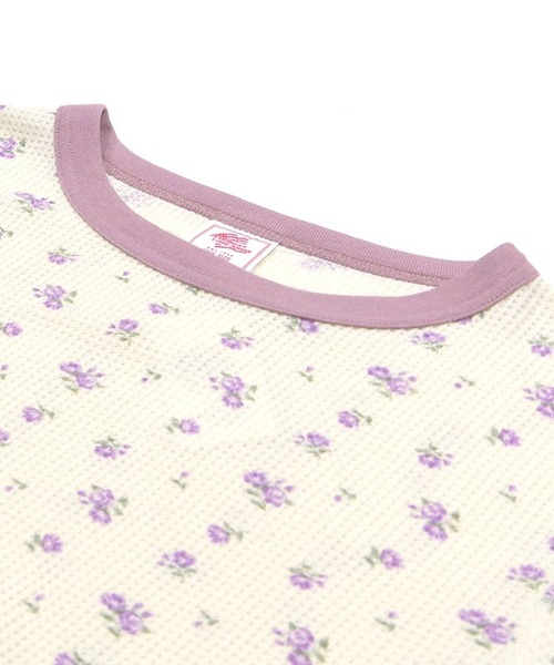 JEMORGAN(ジェーイーモーガン)の「JEMORGAN 花柄クレリック クルー(Tシャツ/カットソー・レディース・ピンク/ラベンダー/ブルー・FREE)」の15枚目の写真