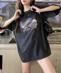 VIBGYOR（ヴィブジョー）の「[NARULA/ナルラ]ヴィンテージ加工 ピグメント プリント Tシャツ(CZ)（Tシャツ/カットソー）」
