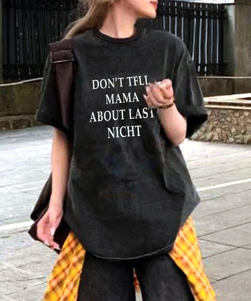 VIBGYOR（ヴィブジョー）の「[NARULA/ナルラ]ヴィンテージ加工 ピグメント プリント Tシャツ(CZ)（Tシャツ/カットソー・レディース・ブラック系/ブラック系1/ブラック系2/ブラック系3/ブラック系4・FREE）」の17枚目の写真