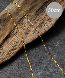 THEFT(Ztg)THEFT Ztg / K18GP FIGARO CHAIN NECKLACE Vo[925tBK`F[lbNX 50cm 18R[eBO(lbNX)