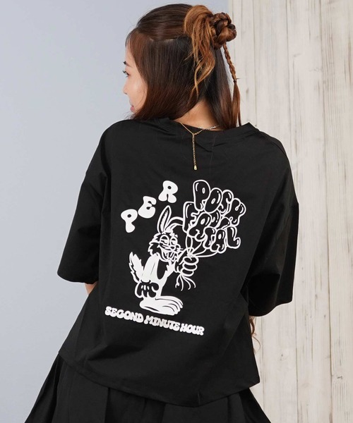 GYDA（ジェイダ）の「GYDA/ジェイダ UVケア ラッシュガード 半袖ラッシュ バルーンバニー 404630（Tシャツ/カットソー・レディース・ブラック/ミント/パープル/ホワイト・M）」の12枚目の写真