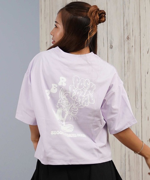 GYDA（ジェイダ）の「GYDA/ジェイダ UVケア ラッシュガード 半袖ラッシュ バルーンバニー 404630（Tシャツ/カットソー・レディース・ブラック/ミント/パープル/ホワイト・M）」の22枚目の写真