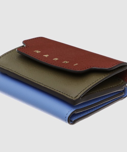 MARNI（マルニ）の「MARNI BIG LOGO / 3つ折り財布（財布・レディース・オリーブ系/ワイン系/ブルー系その他/ブルー系その他2/ピンク系その他・ONE SIZE）」の10枚目の写真