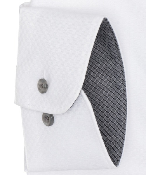 TOKYO SHIRTS(トウキョウシャツ)の「【超形態安定】 形態安定ノンアイロン ボタンダウン 長袖ビジネスワイシャツ(大きいサイズ・長いサイズ)(ビジネスシャツ・メンズ・ホワイト・首回り43cm-裄丈90cm/首回り45cm-裄丈86cm/首回り45cm-裄丈90cm/首回り45cm-裄丈82cm/首回り39cm-裄丈88cm/首回り42cm-裄丈90cm/首回り47cm-裄丈86cm/首回り47cm-裄丈90cm/首回り41cm-裄丈90cm)」の3枚目の写真