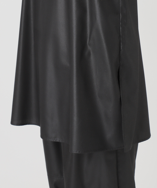 Simplicite（サンプリシテ）の「《2点セット》手洗い可 / チンツ加工ロングキャミソール / パンツセット（つなぎ/オールインワン・レディース・ブラック/ベージュ・FREE）」の21枚目の写真