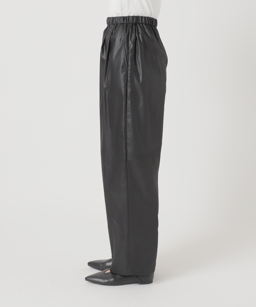 Simplicite（サンプリシテ）の「《2点セット》手洗い可 / チンツ加工ロングキャミソール / パンツセット（つなぎ/オールインワン・レディース・ブラック/ベージュ・FREE）」の22枚目の写真