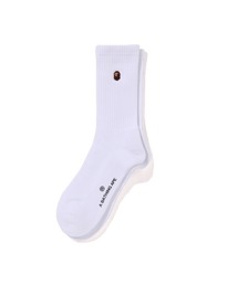 人気 おしゃれ♪【A BATHING APE】ワンポイント 刺繍 ソックス APE HEAD ONE POINT SOCKS | bape.com
