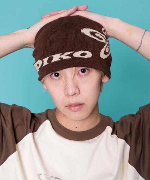 Piko(ピコ)の「∴WEGO/PIKO別注シングルニットワッチ(ニットキャップ/ビーニー・レディース・ブラック/オフホワイト/ブラウン・FREE)」の1枚目の写真