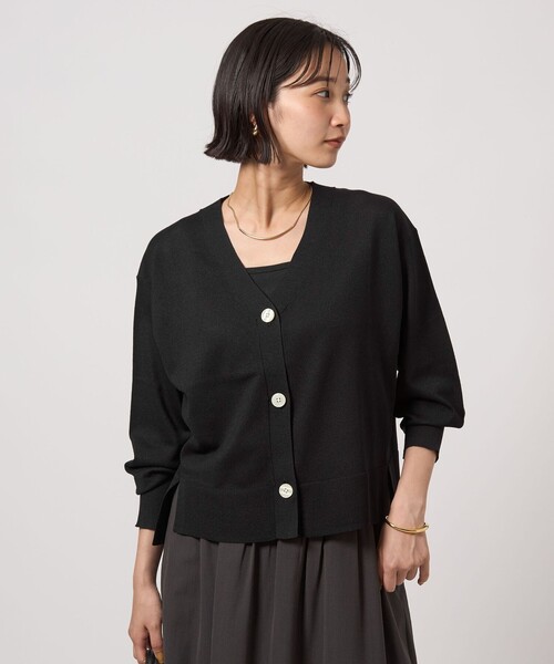 セール】ブライトフォルム Vネック ニット カーディガン（カーディガン