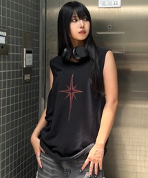 A'gem | A'GEM/9 × .kom 『A'gem/エージェム』スターグラフィックノースリーブトップス/タンクトップ(タンクトップ)