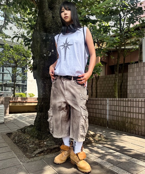 A'gem(エージェム)の「A'GEM/9 × .kom 『A'gem/エージェム』スターグラフィックノースリーブトップス/タンクトップ(タンクトップ・メンズ・ブラック/ホワイト・FREE)」の15枚目の写真