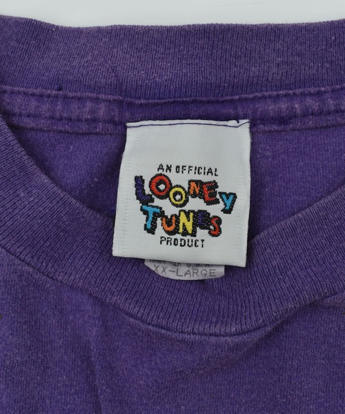 Looney Tunes(ルーニーテューンズ)の「【USED】90's Looney Tunes “TWEETY” キャラクター Tシャツ USA製(Tシャツ/カットソー・メンズ・パープル・XX-LARGE)」の3枚目の写真