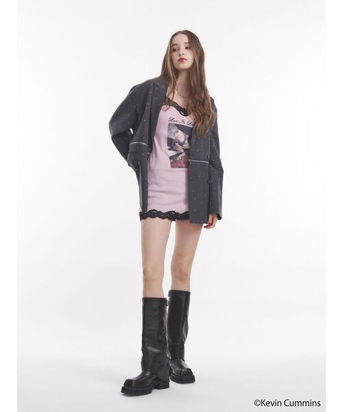 jouetie（ジュエティ）の「【KevinCummins×jouetie】レースキャミワンピース（ワンピース・レディース・ピンク/アイボリー/ブラック・MEDIUM）」の5枚目の写真
